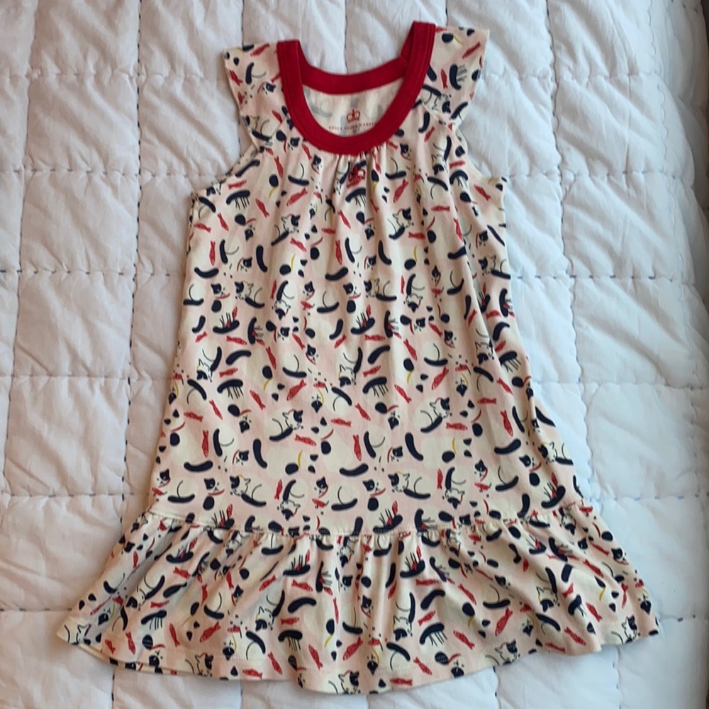 Paula Cahen D’anvers cat and fish dress